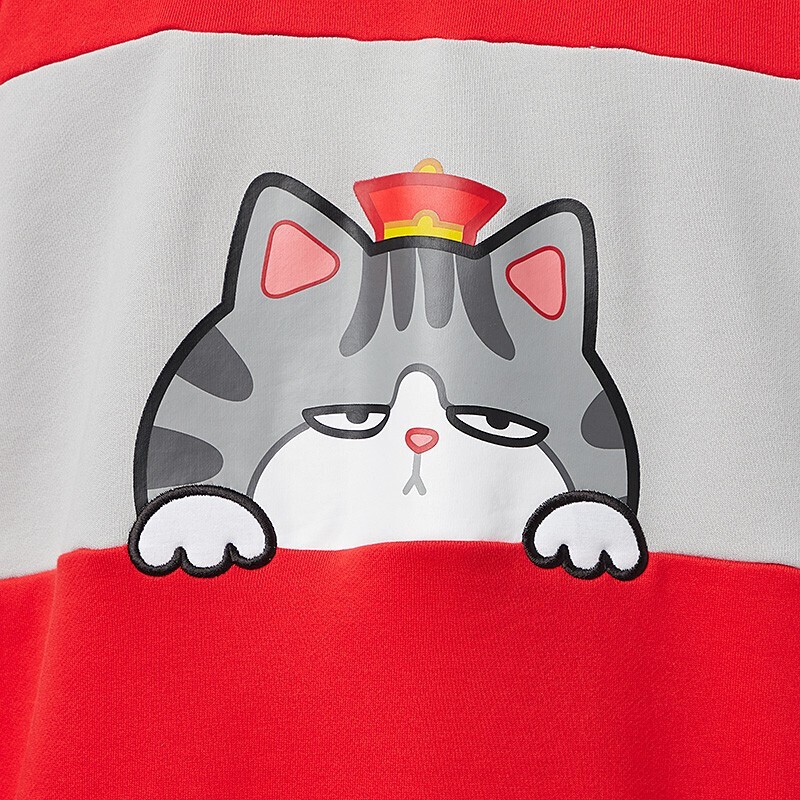 阿迪达斯(adidas) 吾皇万睡联名长袖上衣男装套头衫透气圆领运动卫衣