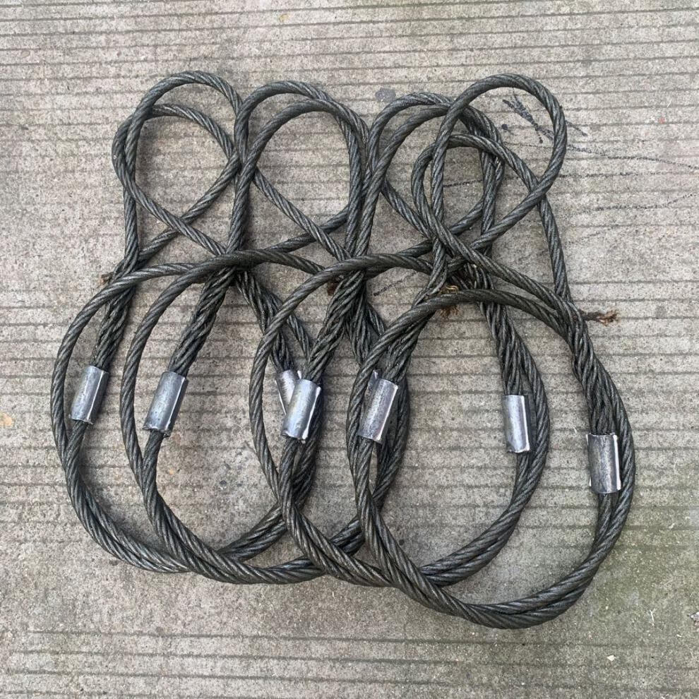 不扎手编头插编钢丝绳加压制钢丝绳吊具索具钢丝绳吊索牵引拖车绳定制