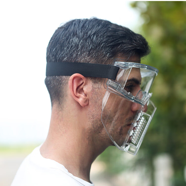 防灰尘面具 防油面罩防护面罩全脸面部防护防飞溅防灰尘打磨冲击透明