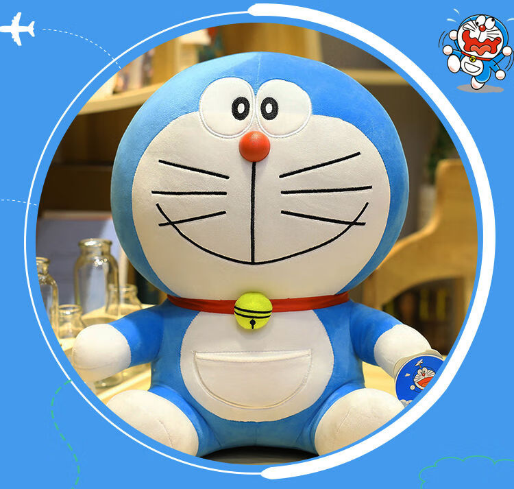 元旦节迪士尼商店哆啦a梦公仔抖音同款大号机器叮当猫毛绒玩具布娃娃