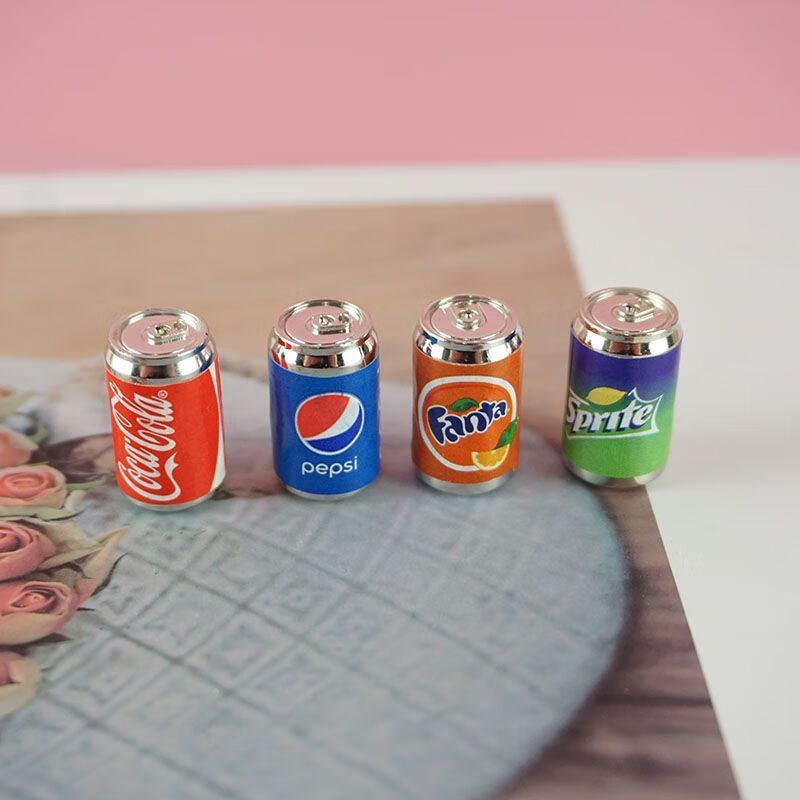 迷你饮料瓶子啤酒汽水微缩模型摆件微景食玩小模型超市玩具迷你世界