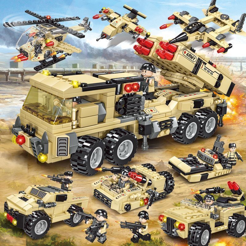 定制幻影忍者积木男孩城市拼装军事特警力8儿童吃鸡10岁野战先锋约287