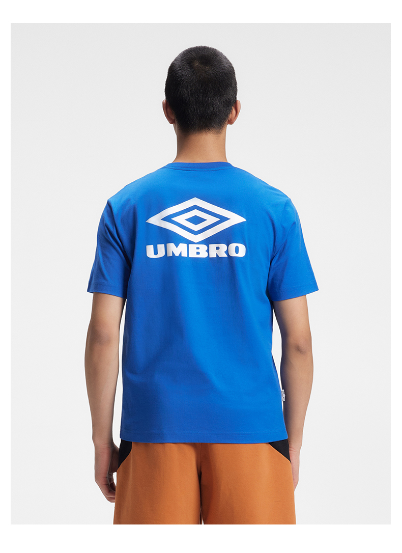 umbro茵宝男女同款短袖上衣2022夏季新款吸汗透气简约印花圆领t恤香芋