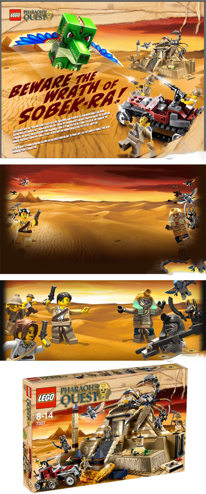 兼容乐高积木金字塔 lego乐高积木7327金字塔木乃伊埃及法老蝎子王