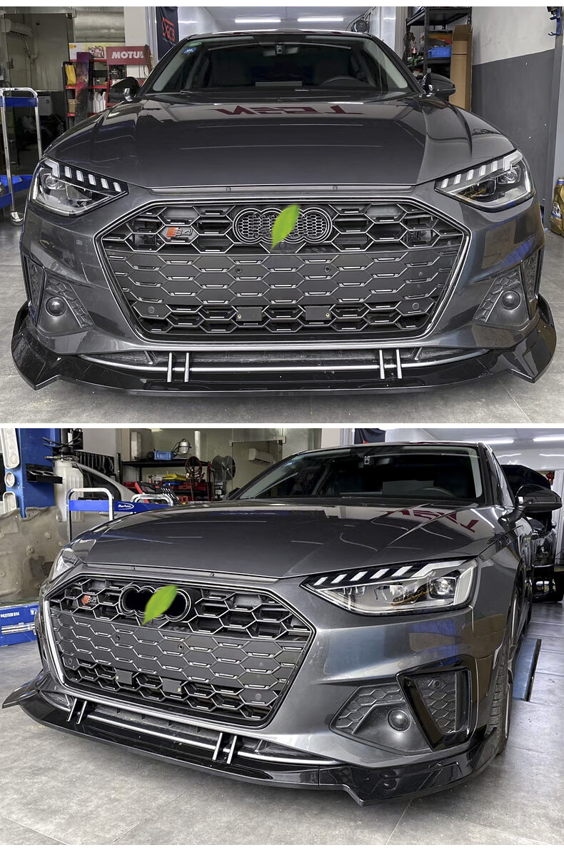 适用于奥迪a4l改装外观中网框装饰贴黑化专用前脸包围配套件 20款至今