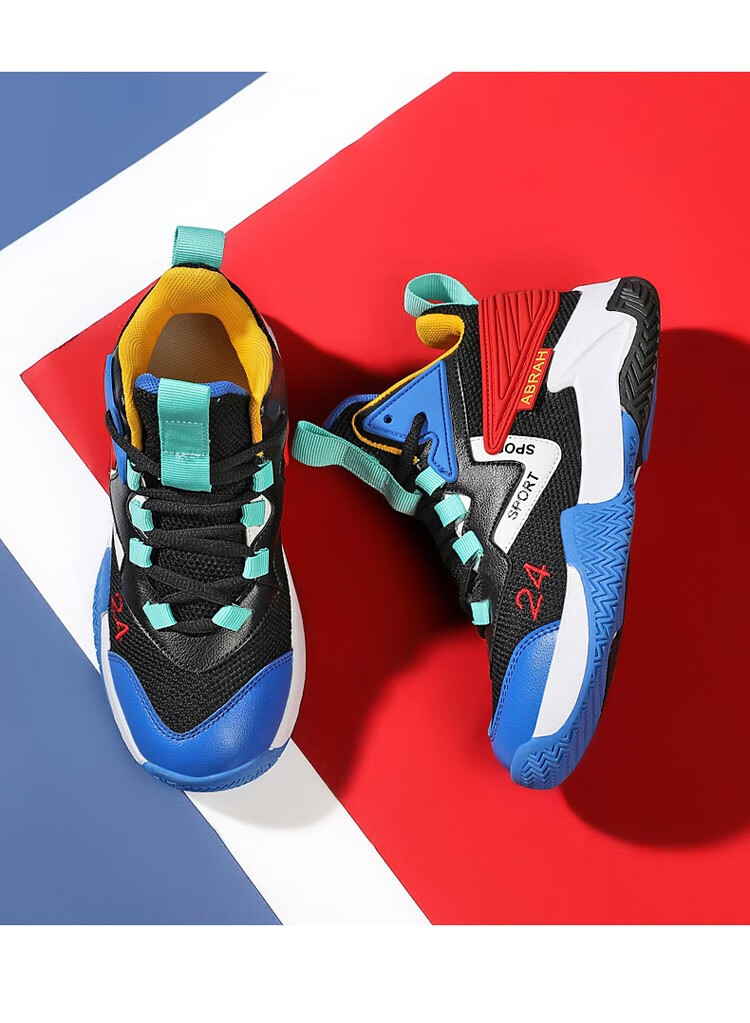 支持国货鸿星尔克儿童篮球鞋春秋2022新款aj运动鞋男童鞋子24号科比