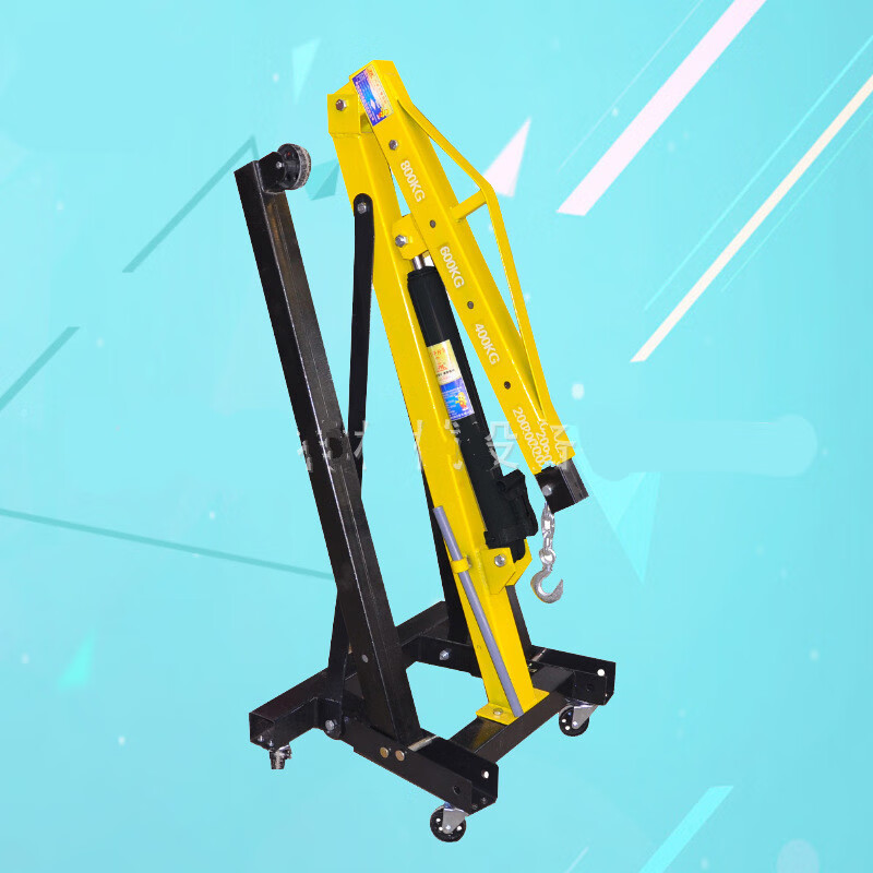 2t汽车发动机吊架引擎吊机可移动折叠3t手动液压起重小型3吨加重吊机