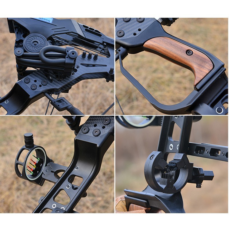 huwairen新款猛禽复合滑轮弓箭钢珠弓箭两用复合滑轮弓t1磅数可调成人