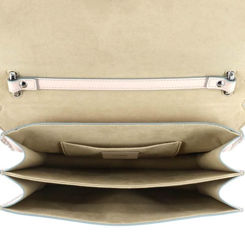 【二手99新】fendi 芬迪kani 中号粉色牛皮单肩包【图片 价格 品牌