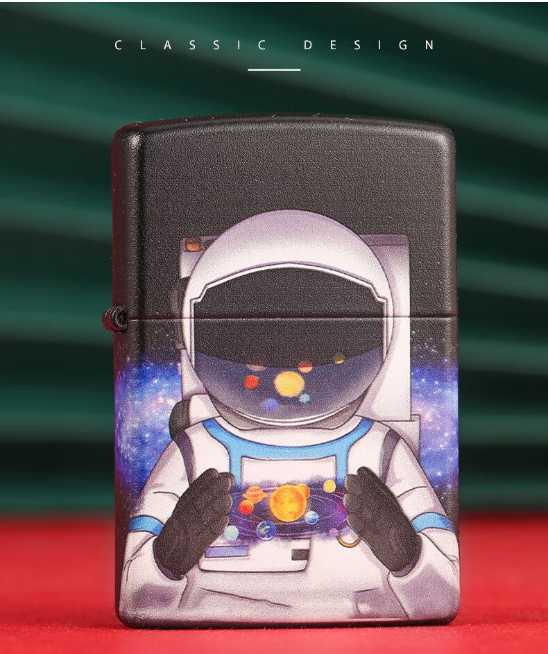 zippo芝宝打火机宇航员拥抱宇宙zipoo之宝防风煤油创意男士火机星河