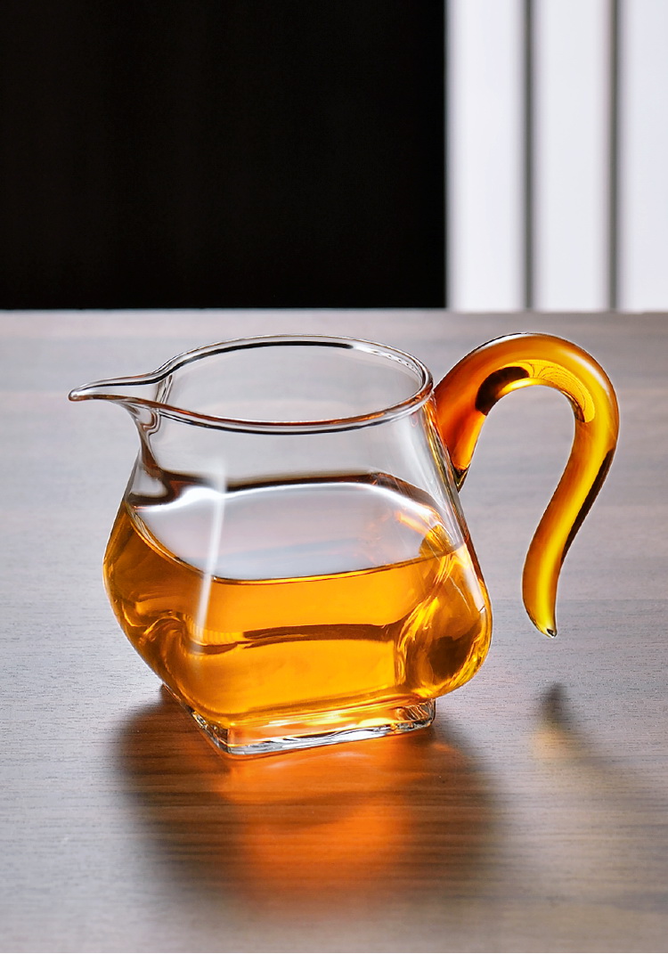 一品工坊玻璃公道杯大号家用茶海倒茶器办公室茶具配件耐高温玻璃公杯