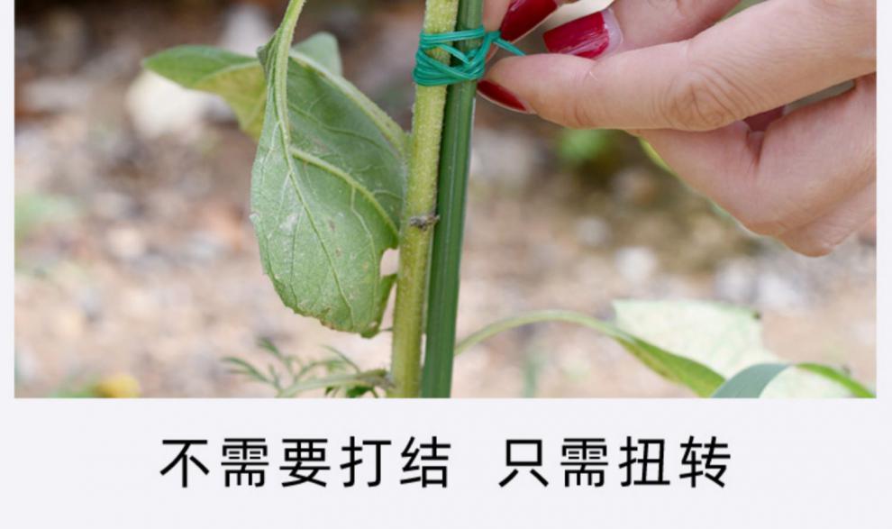 绑花神器园艺扎带包塑扎线铁丝扎线月季爬藤植物固定绳捆扎带绑花神器