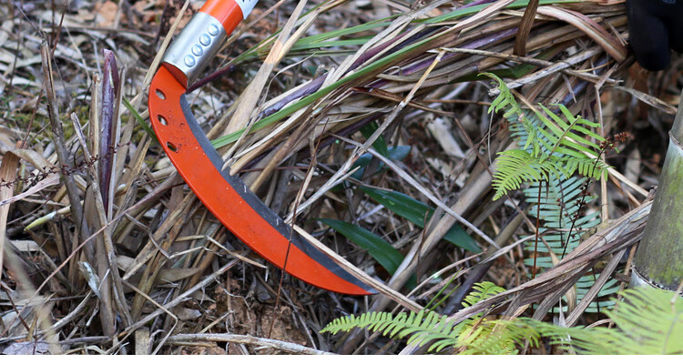 镰刀农用户外收割刀月牙铁柄玉米小割草刀农具工具长柄大镰刀除草定制