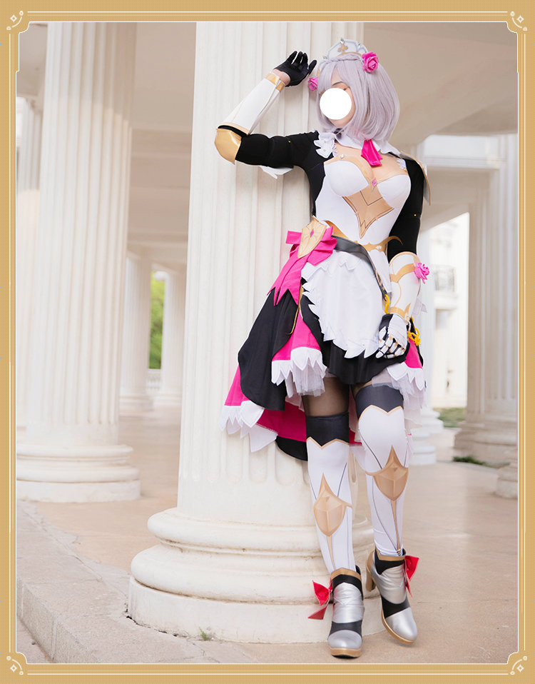 原神诺艾尔cos未授勋之花骑士团女仆cosplay服装女全套新品 c服42 s