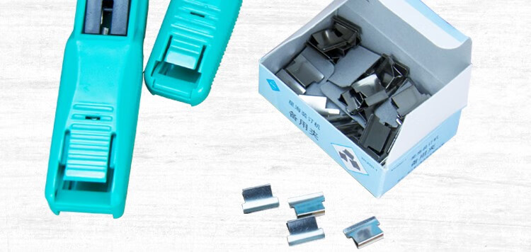 fgacct 装订机中号推夹器连发夹纸机备用夹推夹器大号小号手推夹纸器