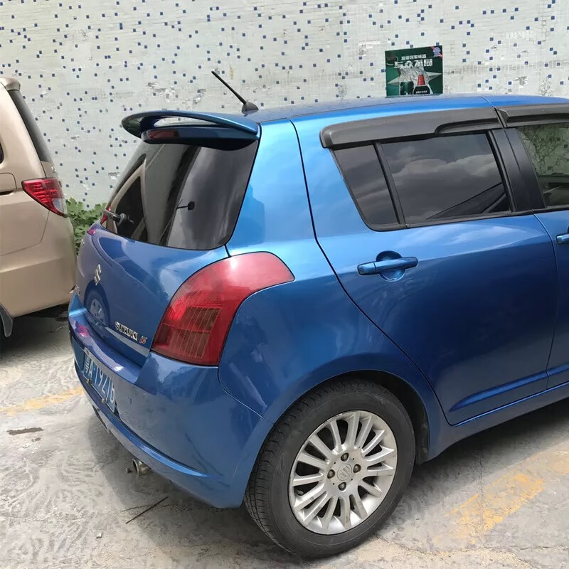 诺纳适用于长安铃木雨燕尾翼雨燕改装用原厂款定风翼雨燕abs材质烤漆