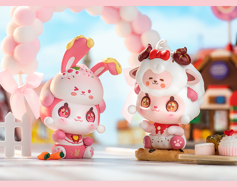 x11 萌萌喵动物甜点系列盲盒礼物女孩玩具手办摆件公仔生日礼物送儿童