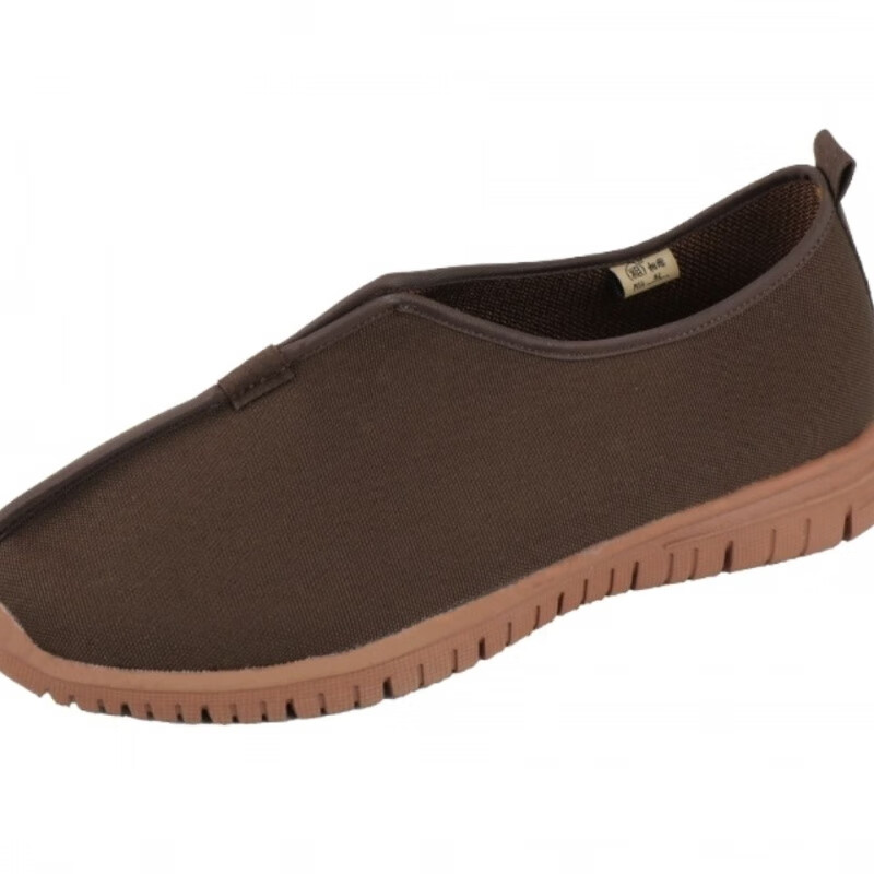 新疆西藏专链相牌僧鞋防水和尚鞋男女春秋款比丘尼姑鞋软底出 咖啡色