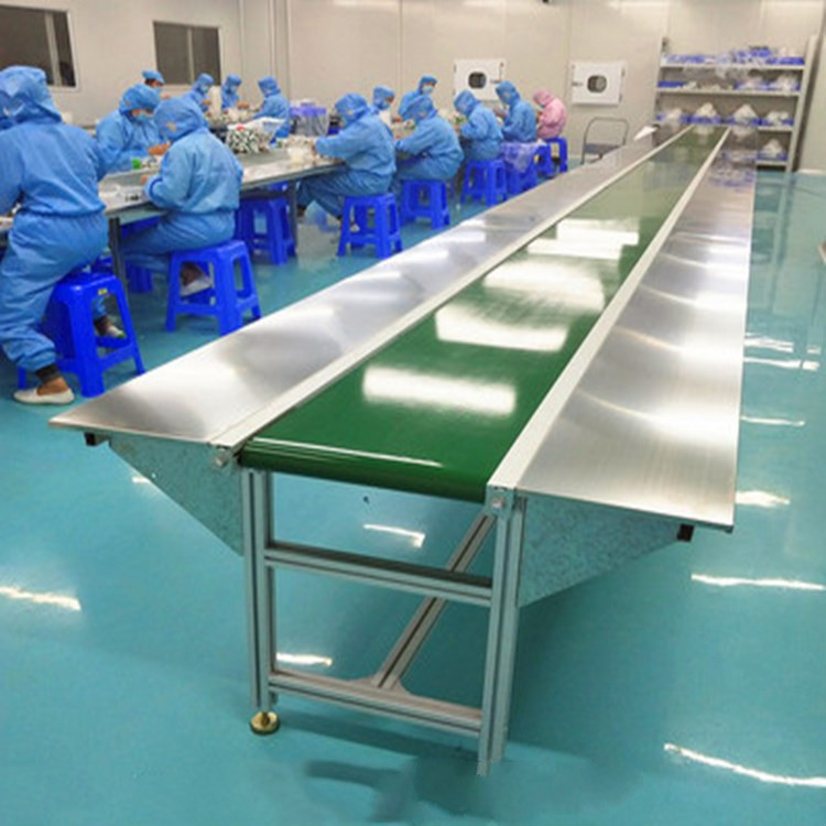 流水线输送带自动化车间生产拉线传送带工作台快递分拣皮带输送机 80*