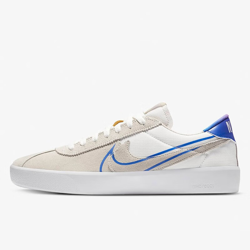 nike耐克 sb bruin react男子低帮轻便运动休闲滑板鞋同款 cv5980-100