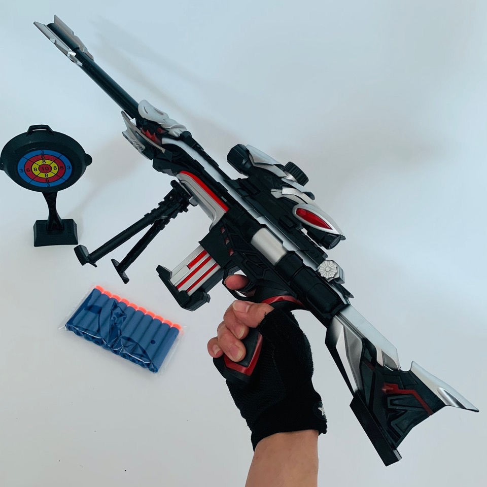 m416儿童生日礼物礼品和平精英吃鸡 大号awm绿色(送10个软弹 背带)