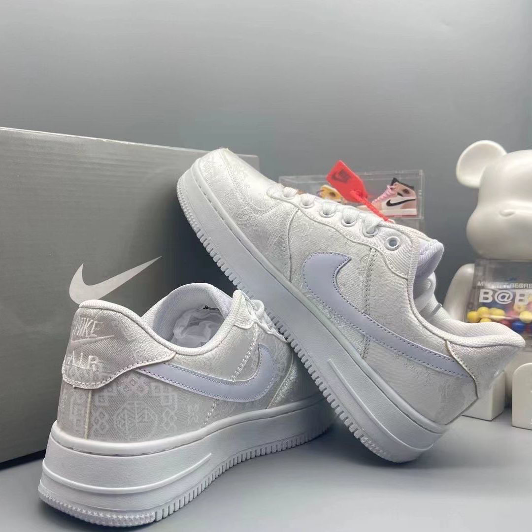 【莆田纯原】aj空军一号丝绸1男女低帮板鞋陈冠希同款联名鞋子男ins