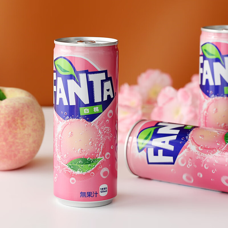 日本进口北海道限定版可口可乐白桃味铝罐装碳酸饮料汽水250ml/瓶