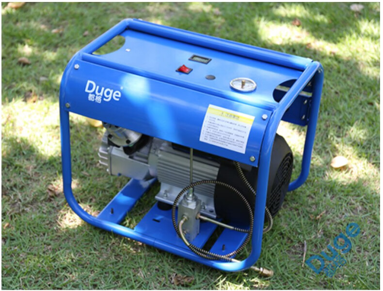 duge都格高压气泵30mpa水冷双缸高压打气机高压打气筒水冷充气泵打气