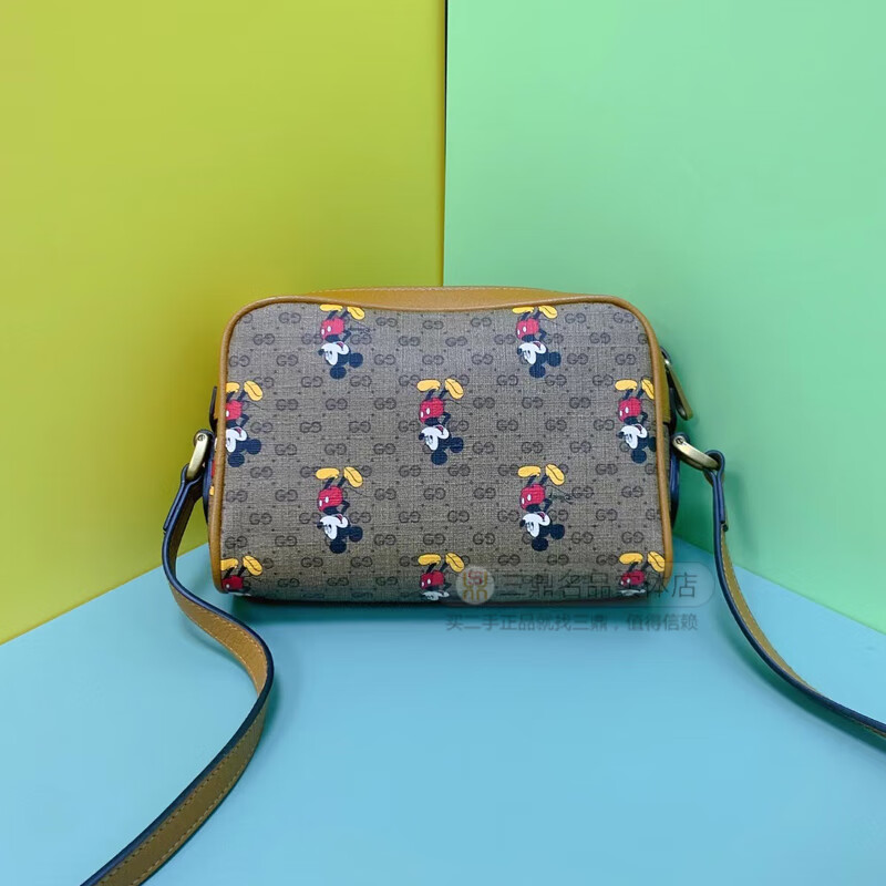 【二手95新】古驰(gucci)米奇联名款单肩斜挎包602536【图片 价格
