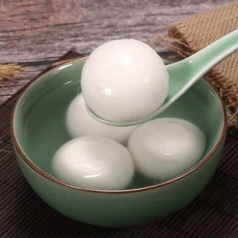 荠菜大汤圆 鲜肉汤圆纯手工野荠菜汤圆水磨糯米元宵速食 荠菜汤圆二包