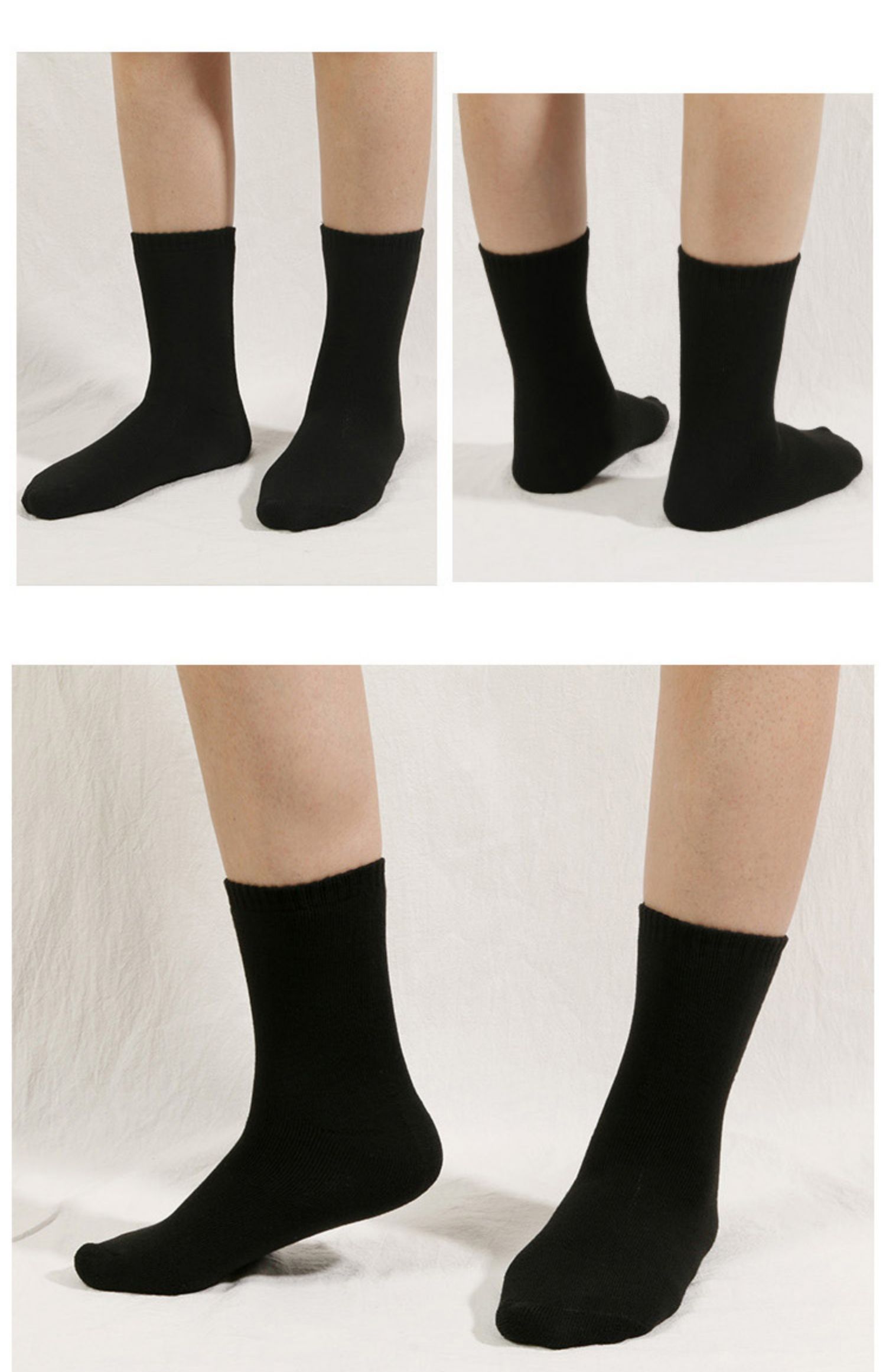 对对袜男加大码男袜子47-44-46大号45冬季加厚48男士中筒保暖毛巾袜 5