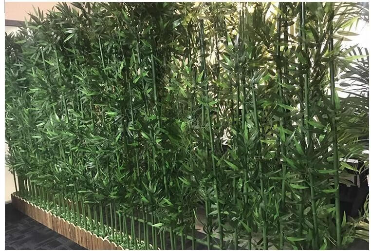 精品綠植仿真竹子假竹子工程圍擋屏風隔斷加密綠植假花裝飾客廳1米長