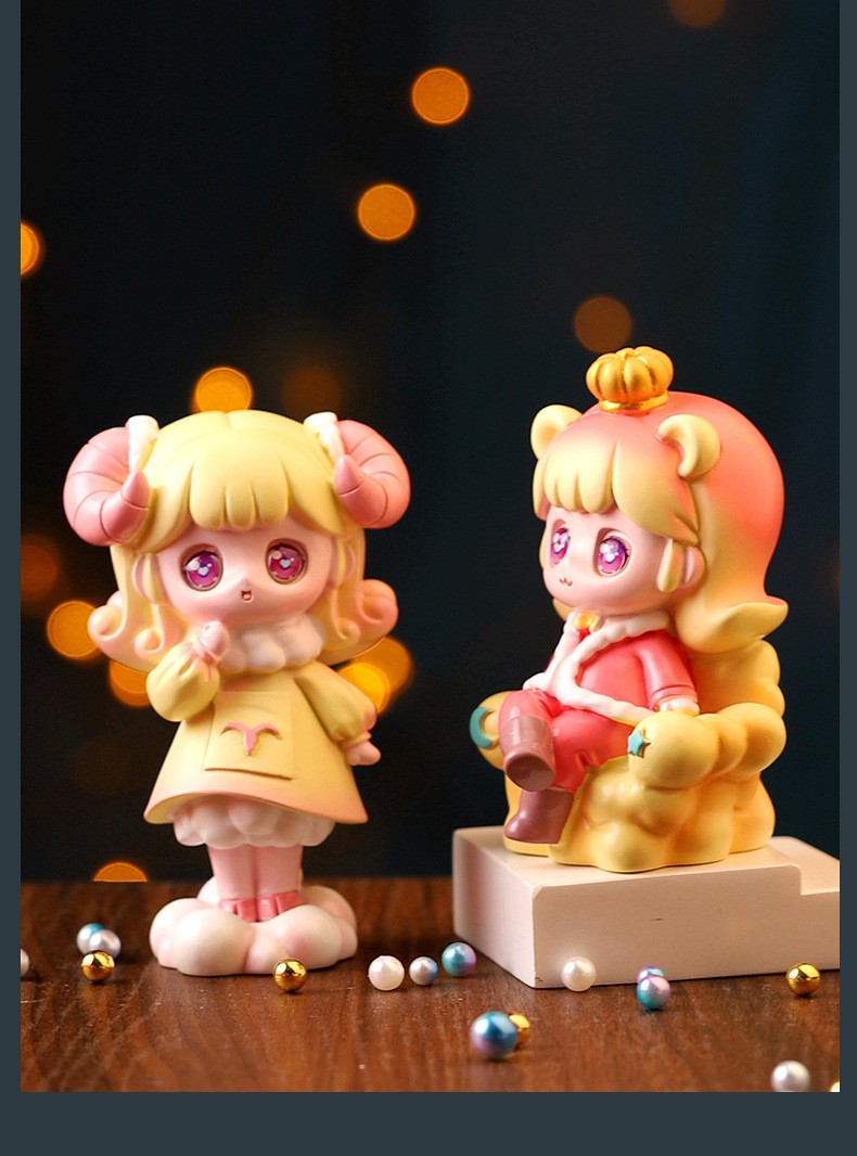 星座奇缘可爱盲盒12星座手办女生生日礼物家居摆件儿童节礼物一套12个