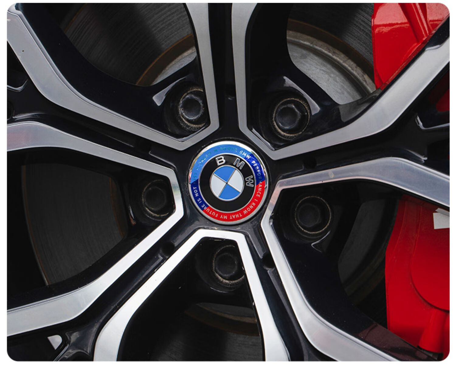 适用于宝马3系前后车标m标50周年纪念标改装饰3系x3x5 轮毂盖标志机盖