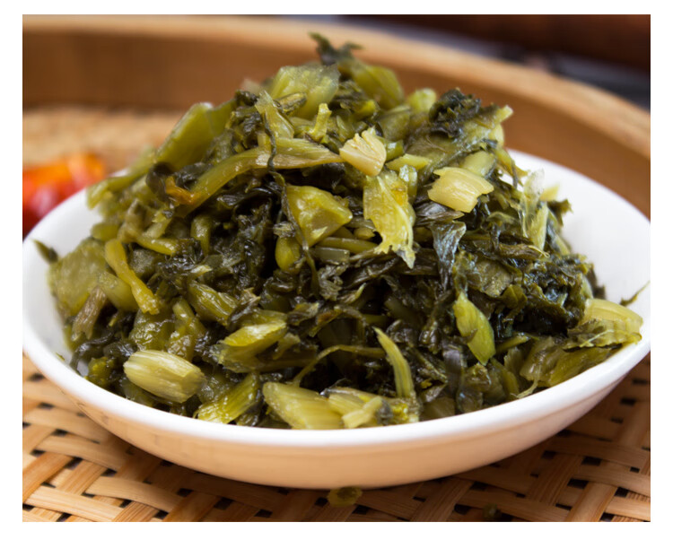 温州特产雪菜袋装咸菜酱菜下饭菜菜配粥佐餐(新包装80克) 原味雪菜6包