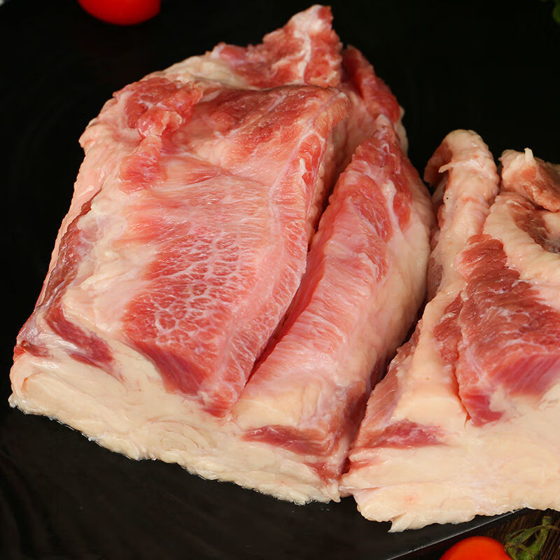 橙伯乐 【顺丰】原切 牛胸口油 新鲜切片 牛胸脯油 朥胸口肉火锅食材