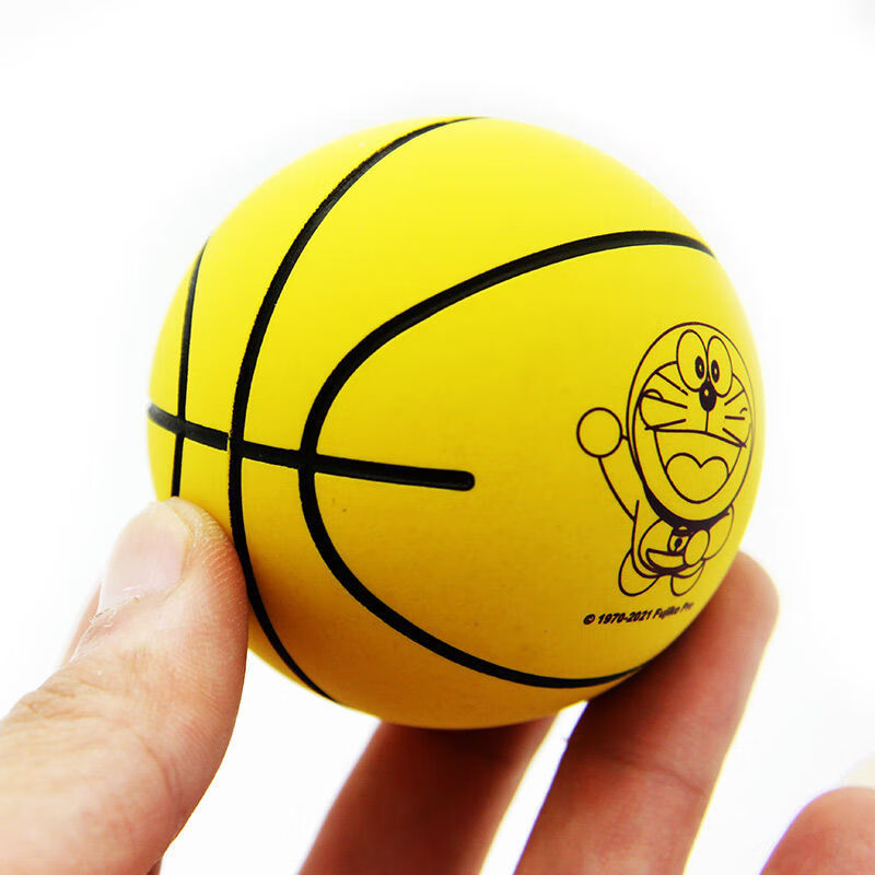 定制篮球弹力球儿童高弹力球卡通迷你早教儿童手抓彩色解压宠物橡胶球