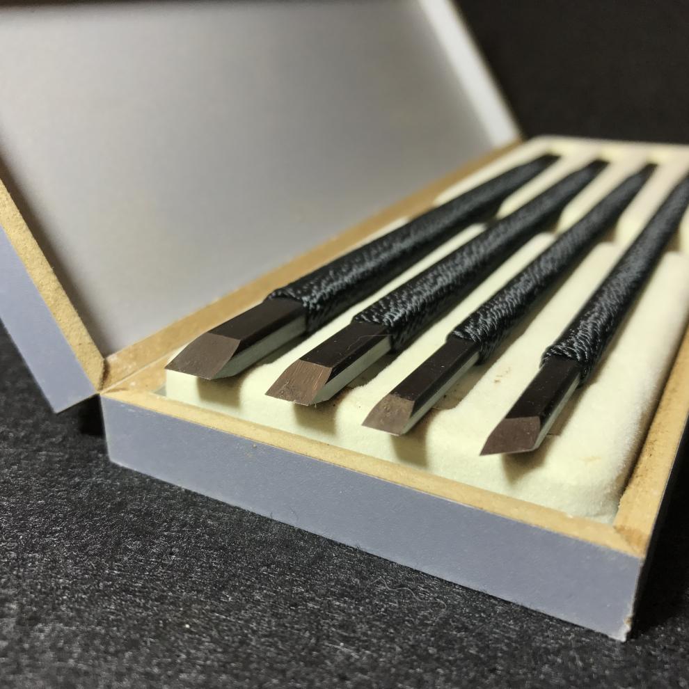 定制适用篆刻刀 锰钢雕刻刀具套装手工篆刻初学生刻刀石刻印章 平刃8.