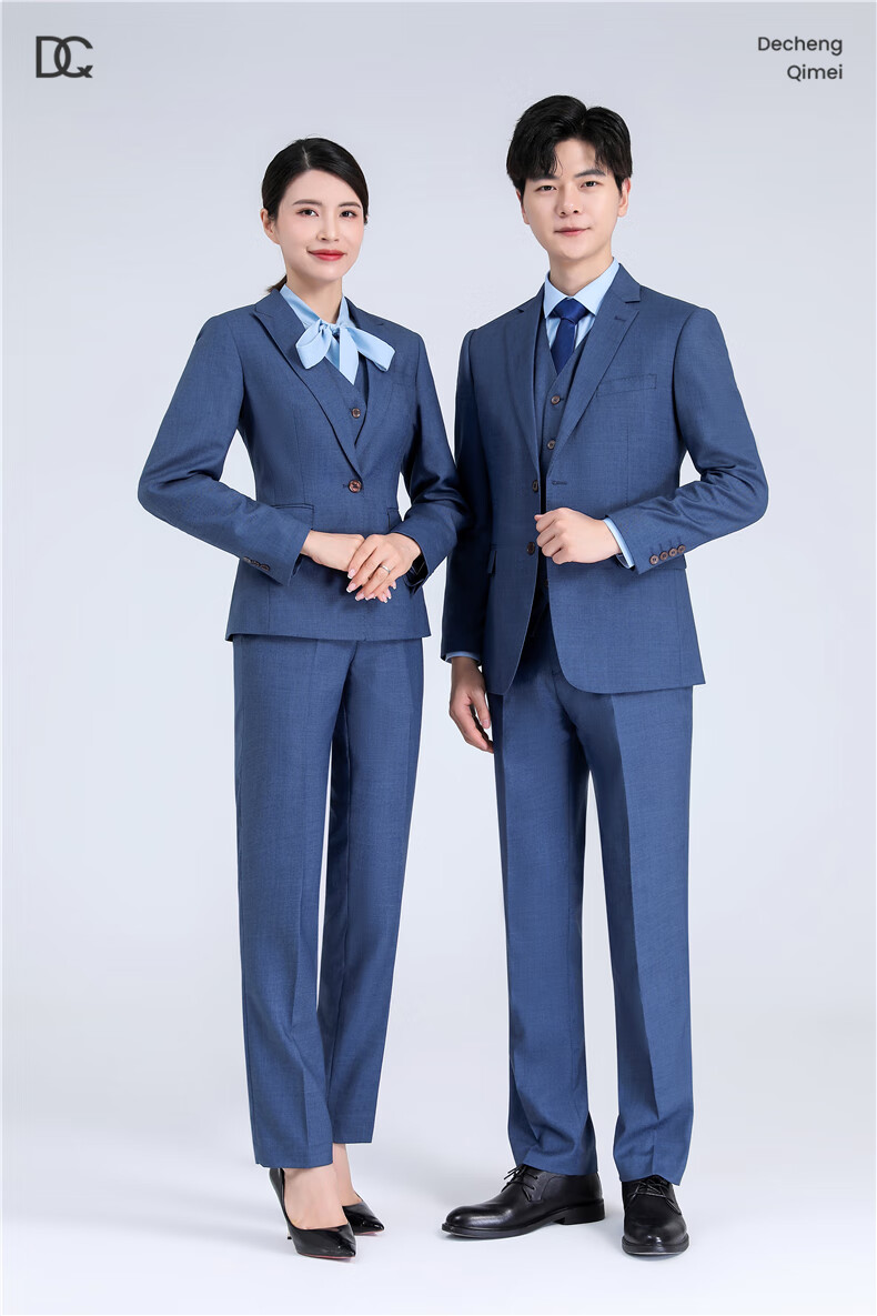 秉藜 宝马4s店销售工作服宝马领创工装西服男外套衬衫西裤裤子蓝色女