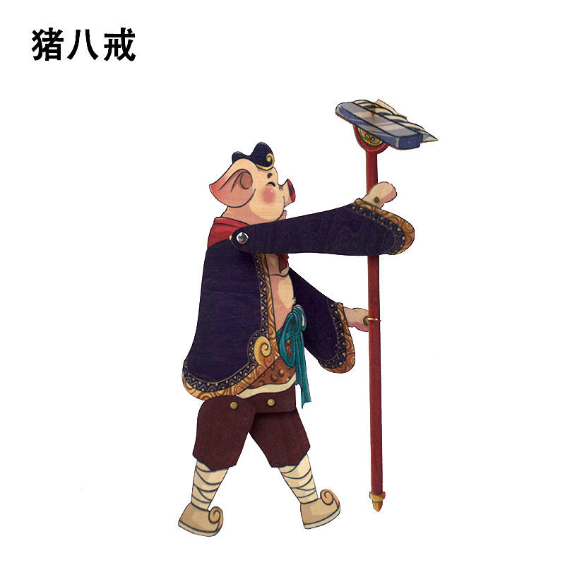 皮影戏材料包木质皮影皮影戏道具人物幼儿园皮影戏表演道具传统工艺品