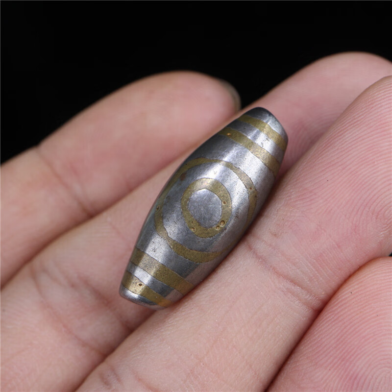 异地彩虹 藏传手工锤叠铜镶嵌工艺天铁托甲天地珠天珠吊坠手工锁骨