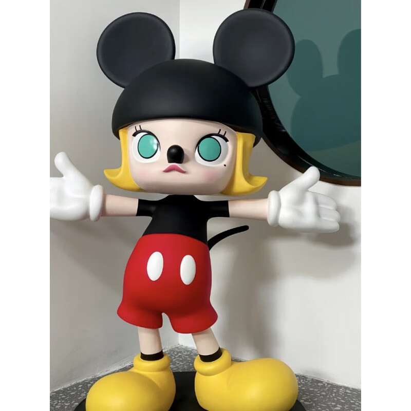 定制人偶molly大娃潮玩玩偶大号树脂卡通人偶模型摆件雕塑 小画家128