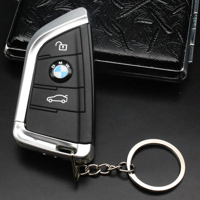 适用于装逼神器逼真模型仿真打火机钥匙男友创意车钥匙电子充电汽车