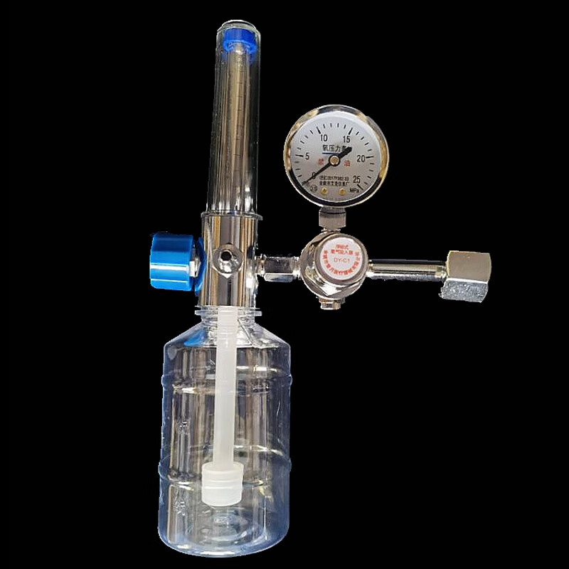 氧气吸入器浮标式家用氧气瓶流量表氧吸压力表减压阀带湿化瓶登月