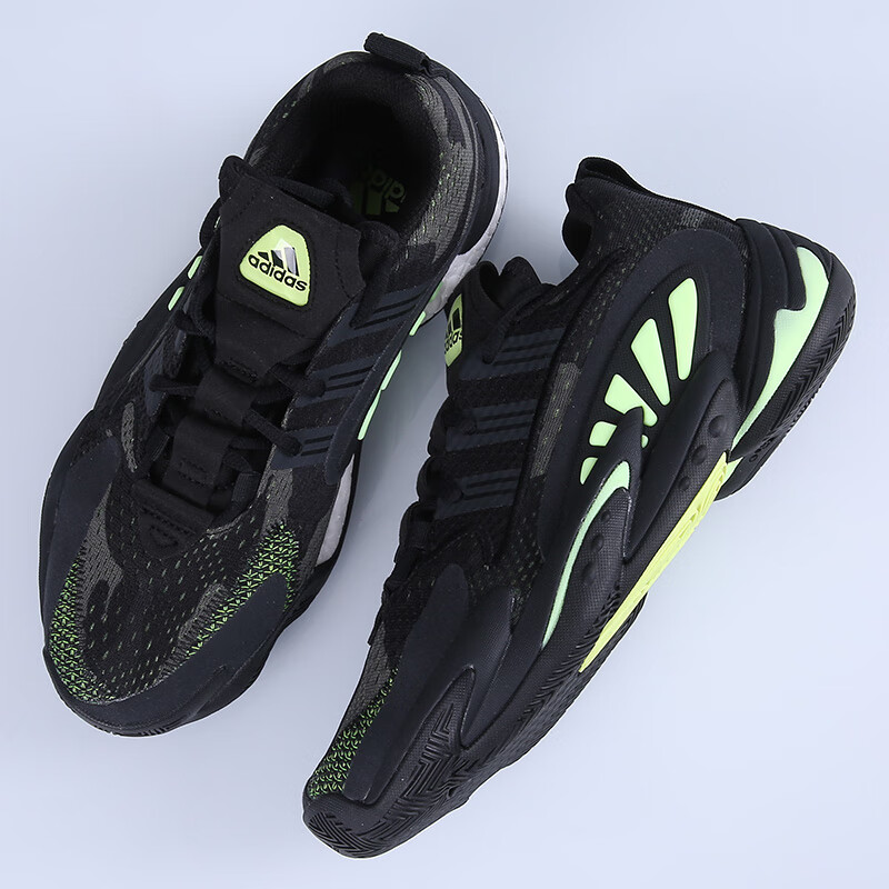adidas阿迪达斯crazybywx20天足二代荧光绿男子实战篮球鞋ee6009ee
