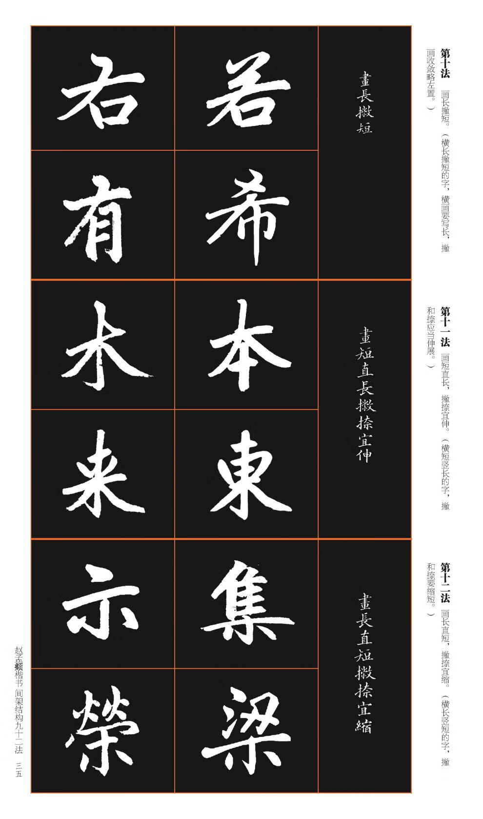 赵孟頫书法经典示范赵孟頫楷书间架结构九十二法楷书湖北美术出版社