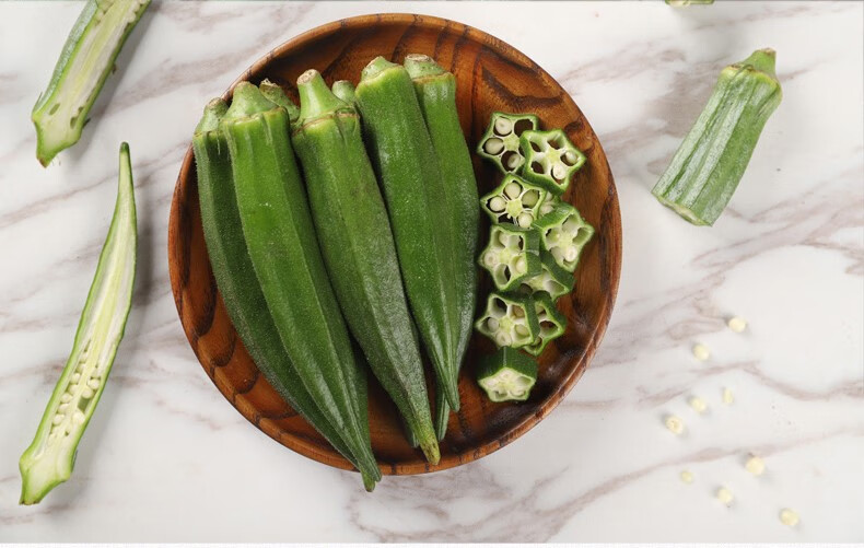 福建新鲜水果秋葵黄秋葵羊角豆农家现摘现发1/3/5斤绿色蔬菜 2400g