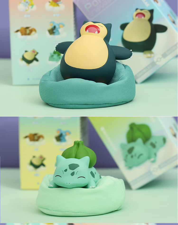 精灵宝可梦手办精灵宝可梦盲盒神奇汽车周边车载摆件皮卡丘公仔玩具树