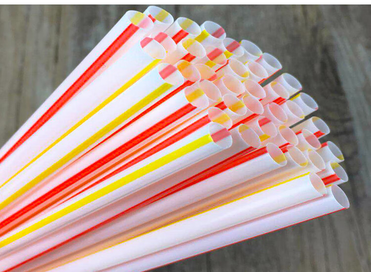 一次性吸管麦当劳肯德基可乐沙冰吸管彩色条纹饮料果汁吸管200根