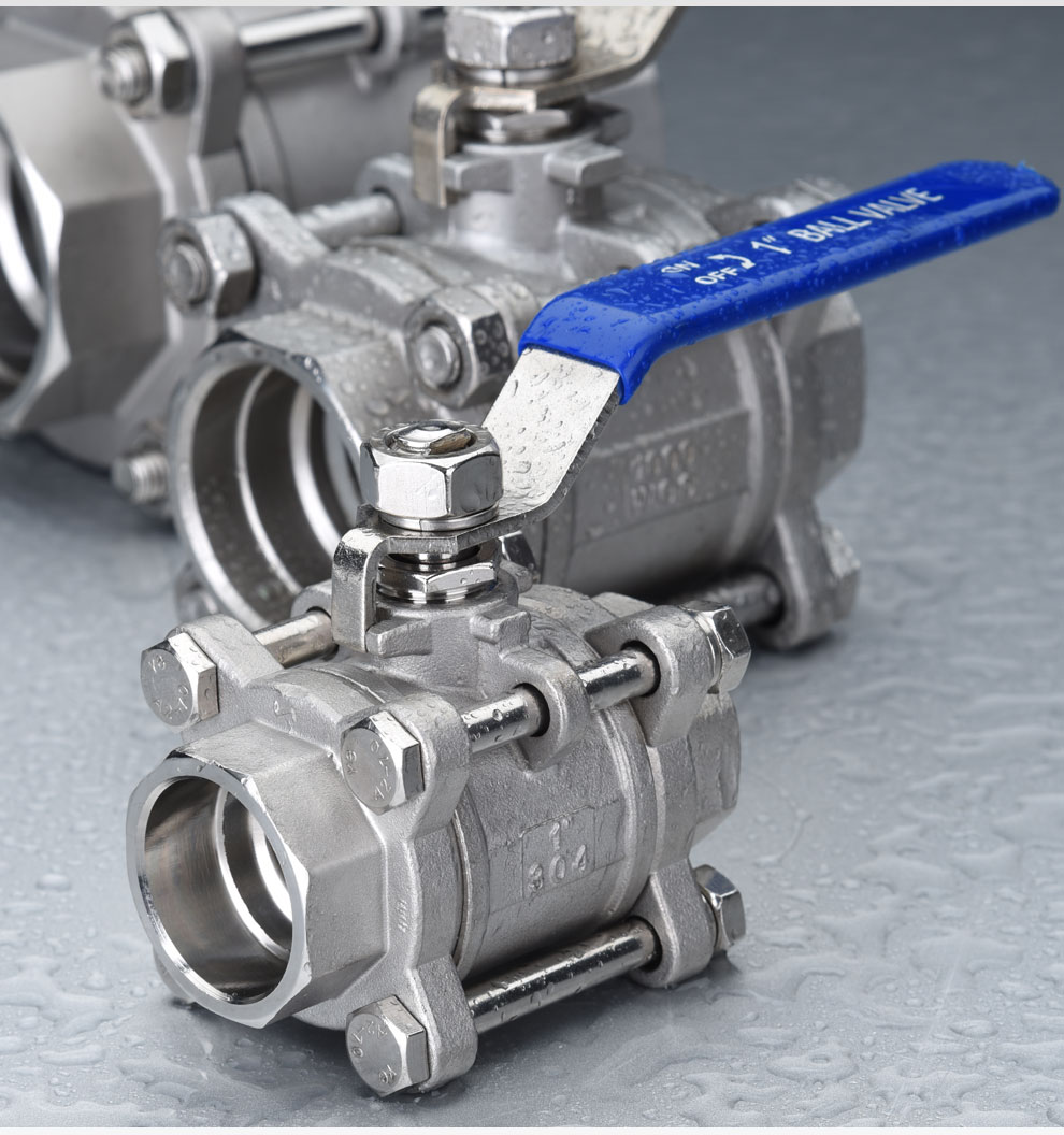 萨孚阀门sinosaf不锈钢承插焊三片式球阀重体焊接球阀 304 dn50